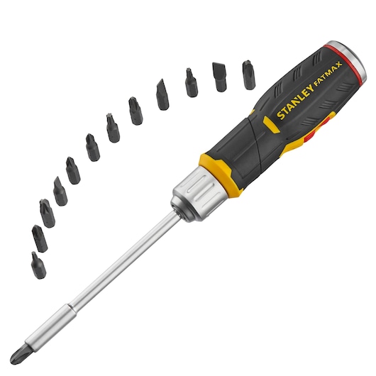 STANLEY FATMAX Skrutrekker 3 posisjoner, skralleskaft