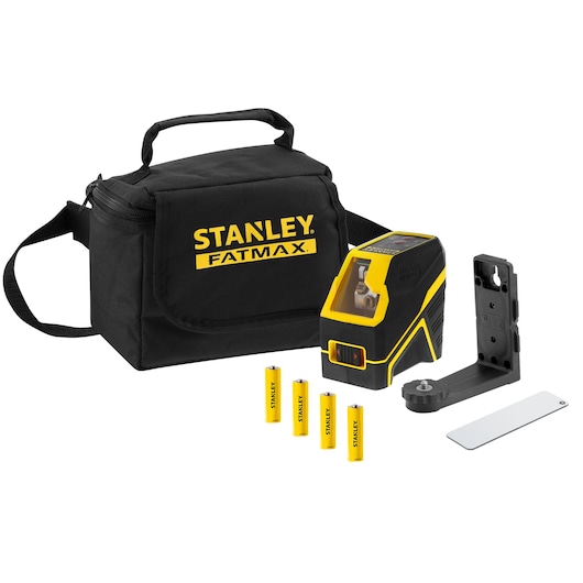STANLEY FATMAX Krysslaser alkalisk rød stråle