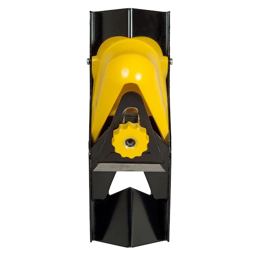 Stanley hand plane with yellow and black design, used for smoothing and shaping wood surfaces.