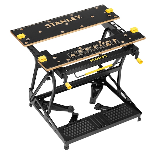 STANLEY 2-i-1 arbeidsbenk og skrustikke med vertikal klemming